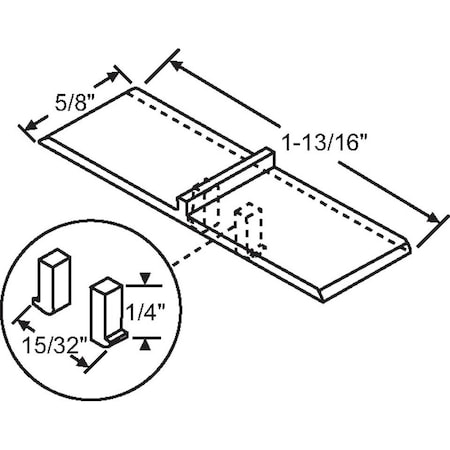 Strybuc White Thumb Button 900-19015